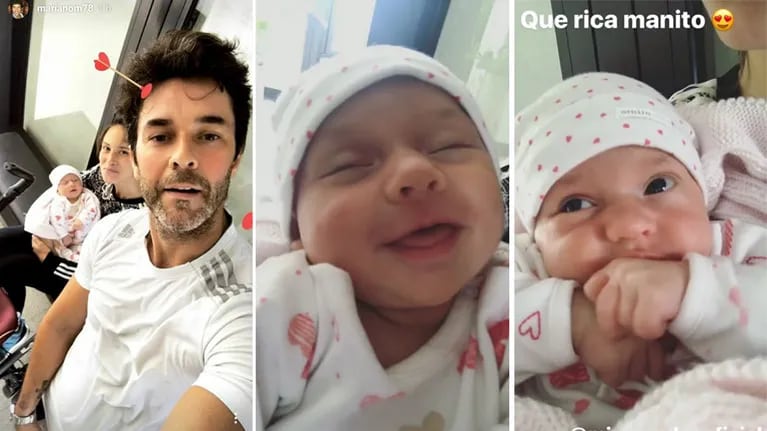 Los videos más tiernos de Mariano Martínez y Camila Cavallo junto a su bebita