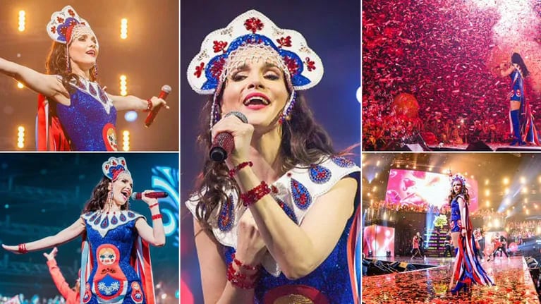 Natalia Oreiro, la conquistadora de Rusia: multitudinario show ante 20 mil personas