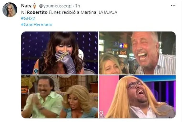 A Martina no la recibió Robertito Funes Ugarte a la salida y hubo lluvia de memes: "Que vuelva Peluffo"