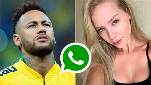 Fuertes mensajes de WhatsApp entre Neyamr y la modelo brasileña que lo denunció de violación