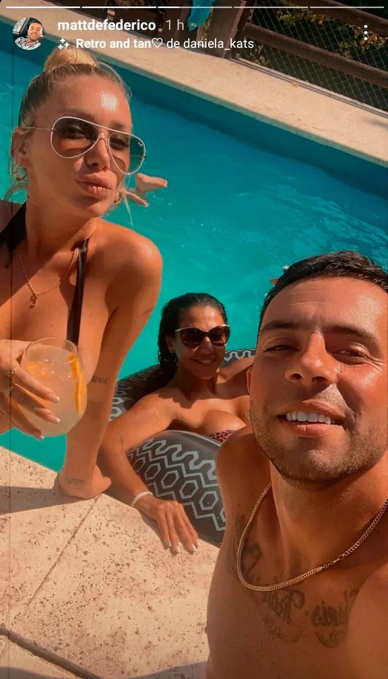 Los posteos de Matías Defederico con su novia y amigos tras la fuerte acusación de Cinthia Fernández