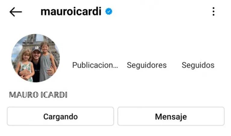Mauro Icardi cerró su cuenta de Instagram, después de dejar de seguir a Wanda Nara
