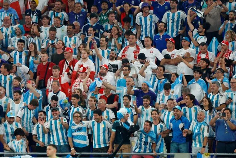 Así vivió la hinchada argentina el triunfo ante Polonia por el Mundial Qatar 2022