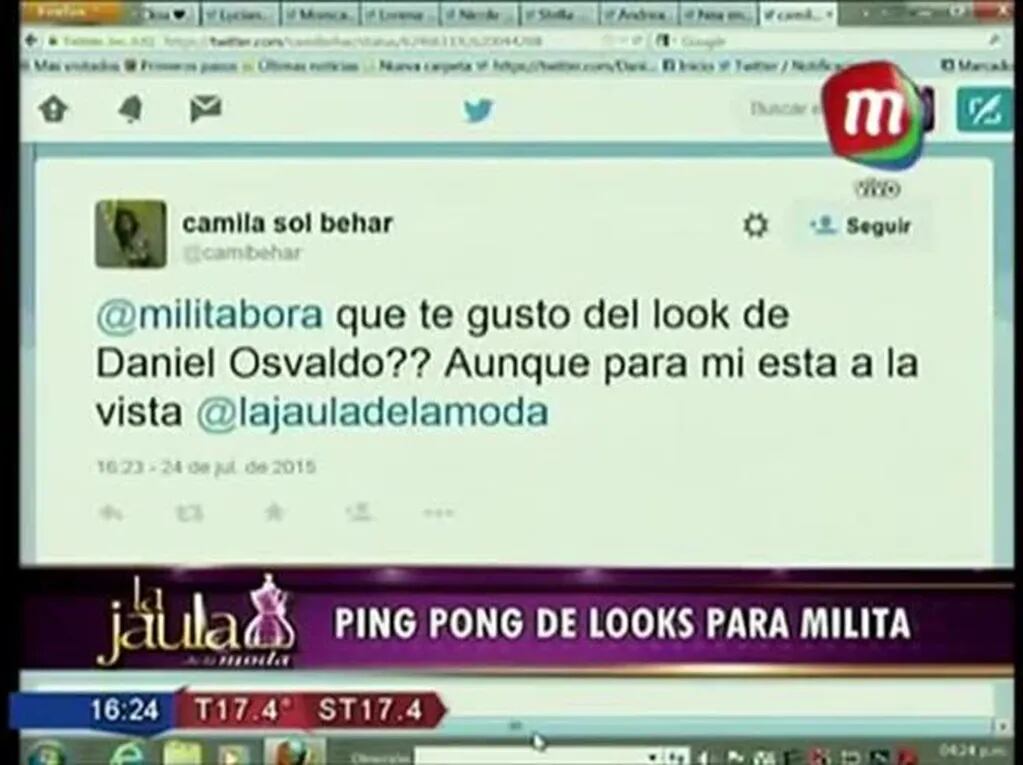 ¡El video! Militta Bora estuvo en La jaula de la moda y se animó a opinar del look de Daniel Osvaldo: "Se compró el kit del rockero"