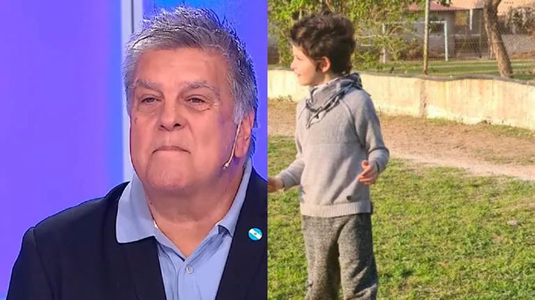 Luis Ventura compartió una foto de Antoñito, su hijo con Fabiana Liuzzi, en su colegio de la infancia: Es la vida que me alcanza 