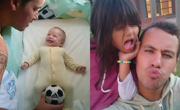 El Ogro Fabbiani se divierte con sus hijos, Santino y Uma. (Fotos: Twitter)