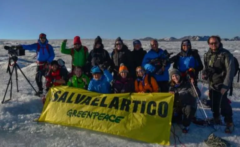 La increíble expedición de Alejandro Sanz para una campaña de Greenpeace. (Foto: Twitter)