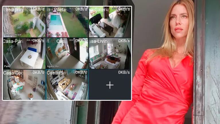 Nicole Neumann mostró imágenes de las cámaras de seguridad de su casa: Viendo como duermen Ramón y Almi