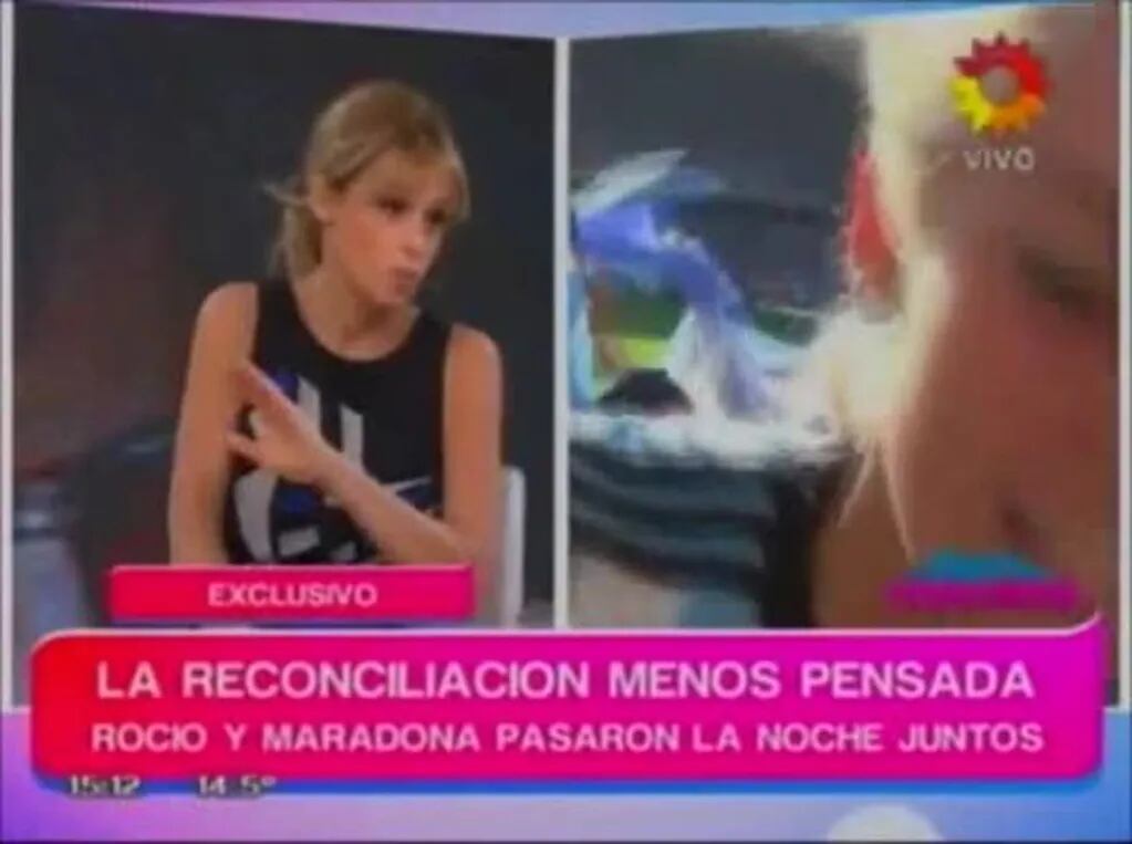 Rocío Oliva plantó el móvil de El diario de Mariana ¡y se quedó con Maradona en el hotel!