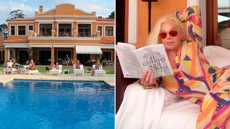 ¡Temporada de pileta !Susana Giménez compartió fotos de la intimidad de sus vacaciones en su mansión de Punta
