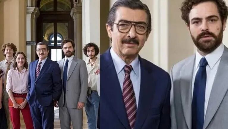 Las primeras imágenes de Ricardo Darín junto a Peter Lanzani caracterizados como Julio Strassera y Luis Moreno Ocampo.