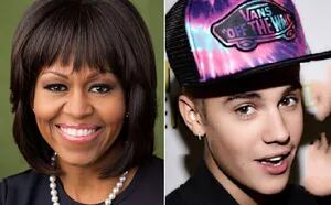 Michelle Obama habló de Justin Bieber: "Si fuera su madre lo tendría cerca de mí". (Foto: Web)