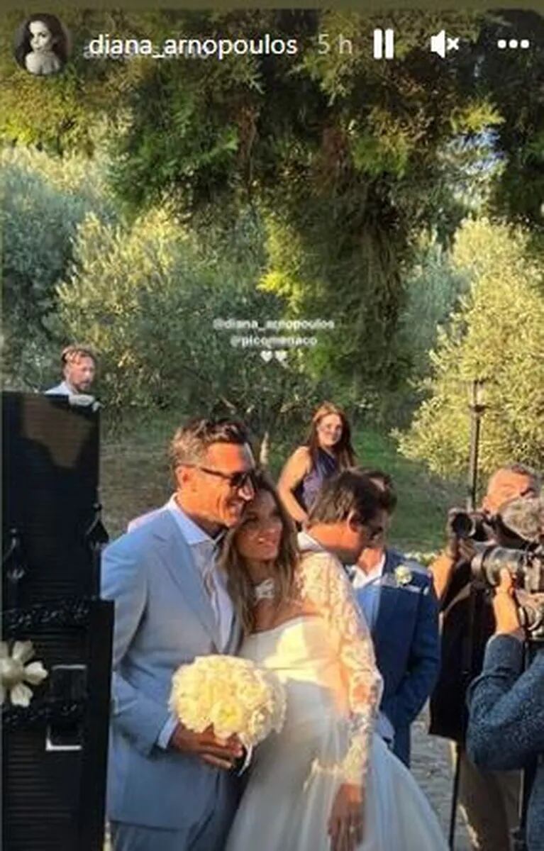 Pico Mónaco y Diana Arnopoulos tuvieron una lujosa boda en Grecia: las imágenes