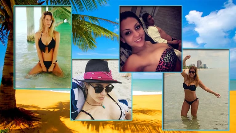 Las famosas que se pusieron la bikini en junio. Fotos: Instagram.