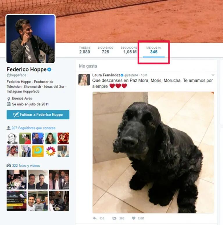 Laurita Fernández despidió a su perrita en Twitter: "Que descanses en Paz, Mora; me duele mucho el corazón"