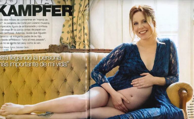 La tierna producción de Agustina Kämpfer, embarazada de 7 meses: "Quien llega es y será la persona más importante"