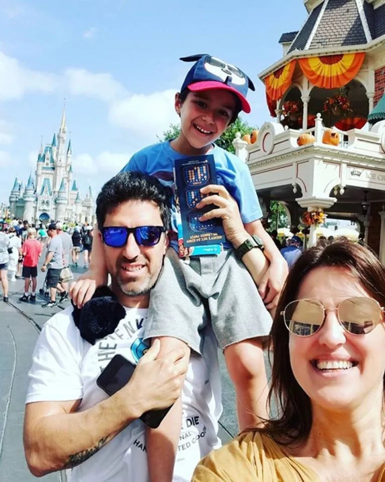La postales de las vacaciones familiares de Maju Lozano con su hijo ¡y su exmarido! en Disney: "El tiempo lo cura todo"