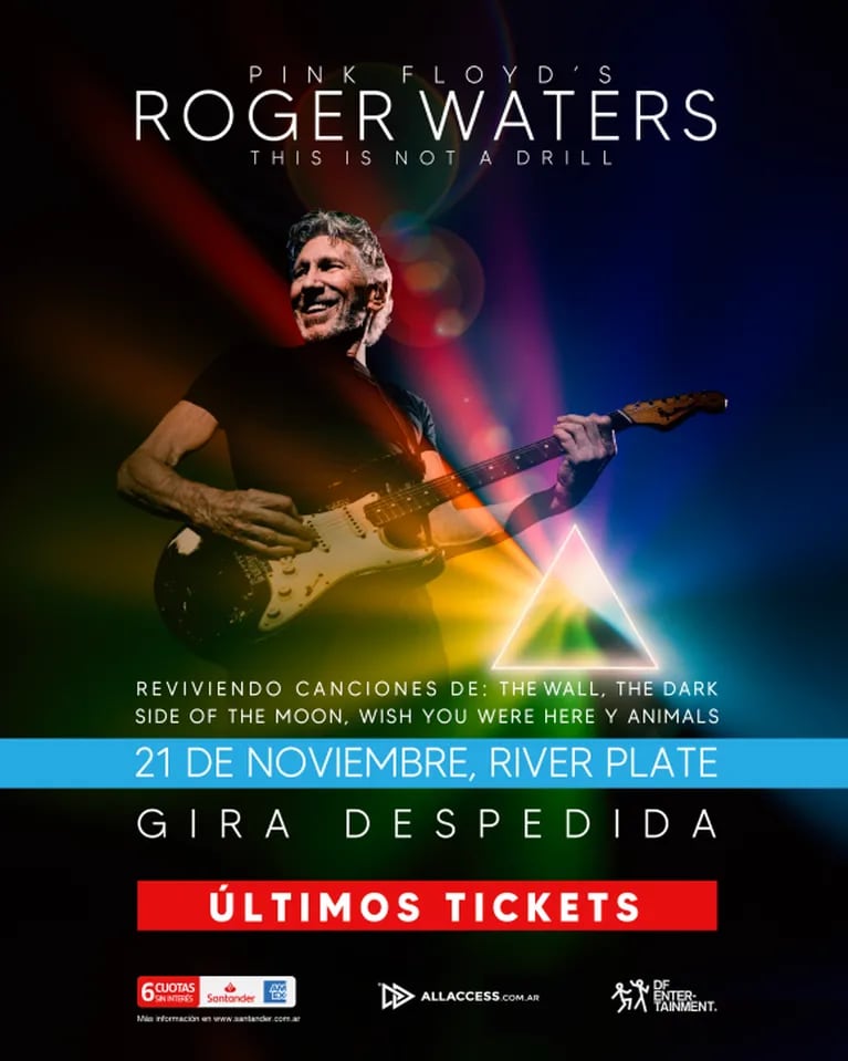 Roger Waters en River, preventa agotada: precios de las entradas para el público en general