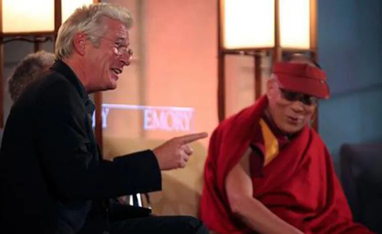 Richard Gere junto al Dalai Lama en Atlanta, durante el 2010. (Foto: Web)