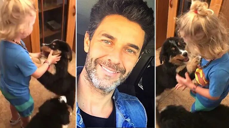 El tierno video del hijo de Mariano Martínez cuando fue a buscar a su perrita (Foto: Instagram)