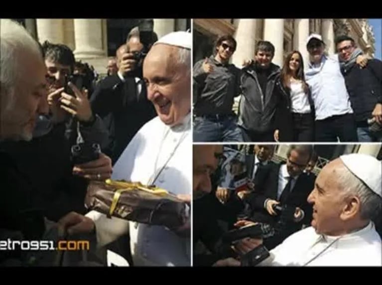 El encuentro de Andy Kusnetzoff con el papa Francisco en Roma: mirá con qué regalo lo sorprendió