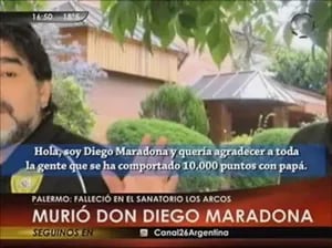 La despedida de Diego Maradona a Don Diego: "Se fue en paz y con todo nuestro amor"