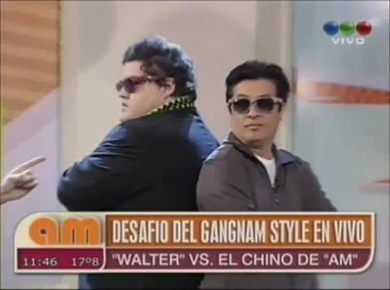 Walter de Graduados y Darío Barassi bailaron el pasito de Gangnam Style