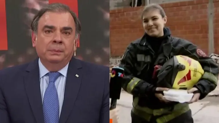 Luis Otero se quebró al ver a su hija bombera en el incendio de Avellaneda: "Se nos estruja el corazón" 