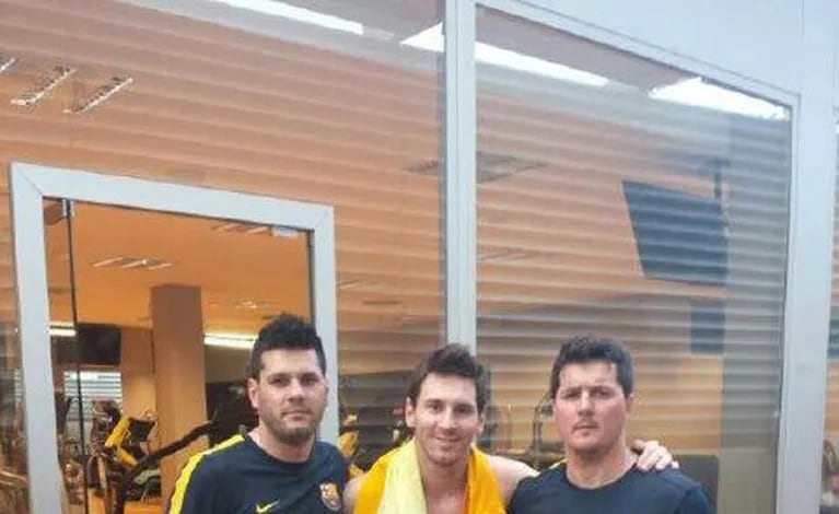 Los abdominales "espartanos" de Lio Messi (Foto: Twitter).