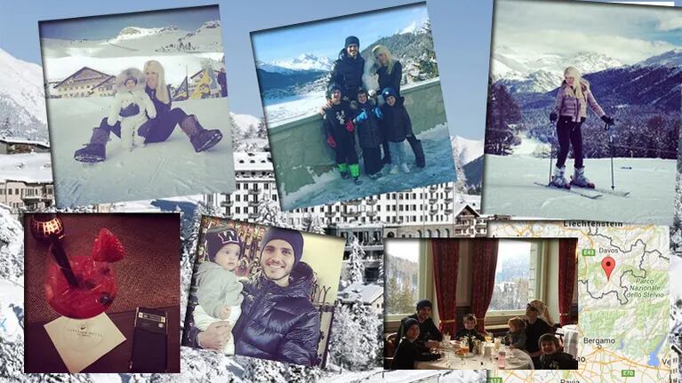 Mauro Icardi, Wanda Nara y sus hijos en unas lujosas vacaciones en Suiza: hotel súper top y el álbum íntimo 