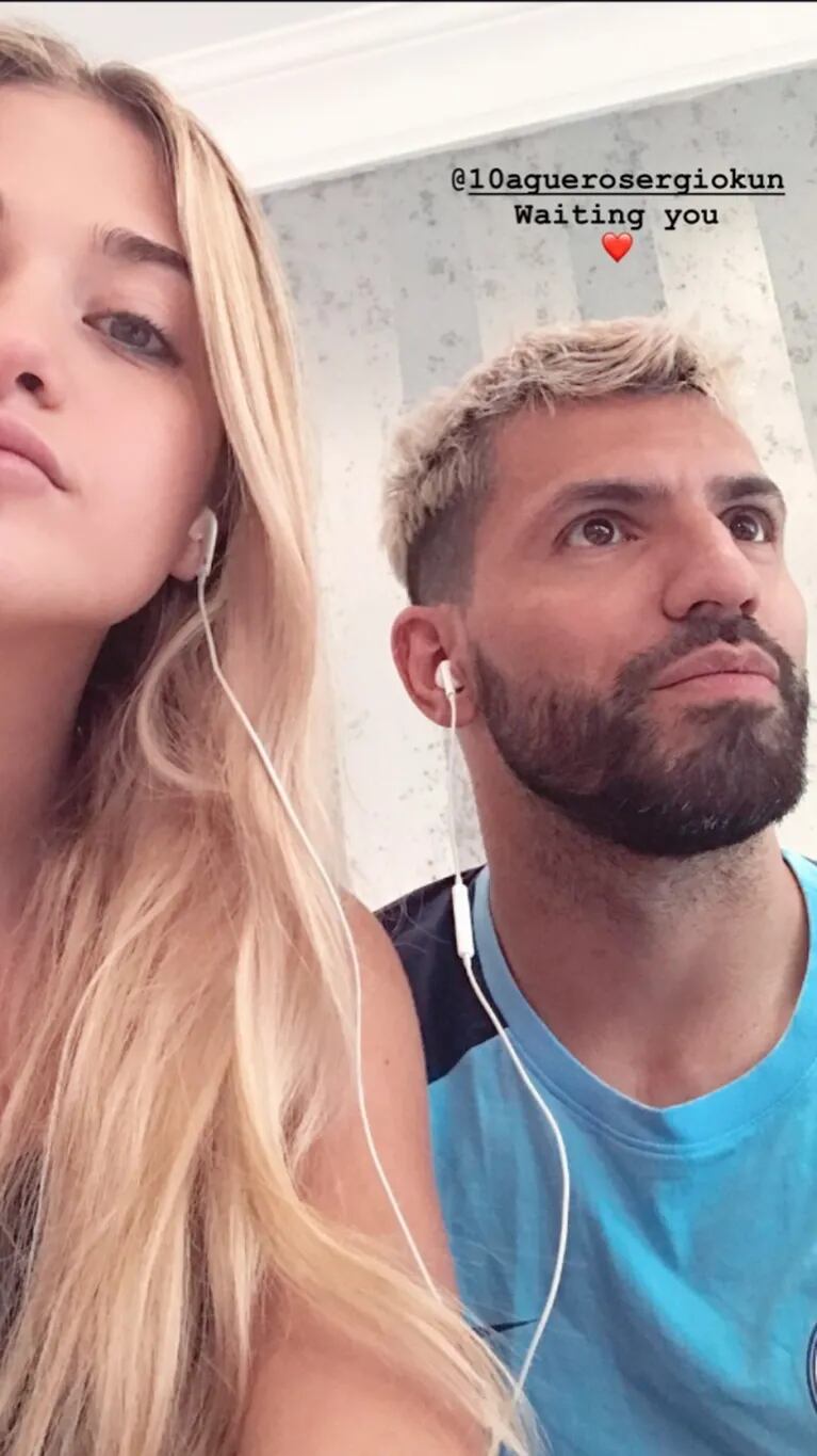El Kun Agüero blanqueó su romance con la modelo Sofía Calzetti: la foto que publicó en su Instagram
