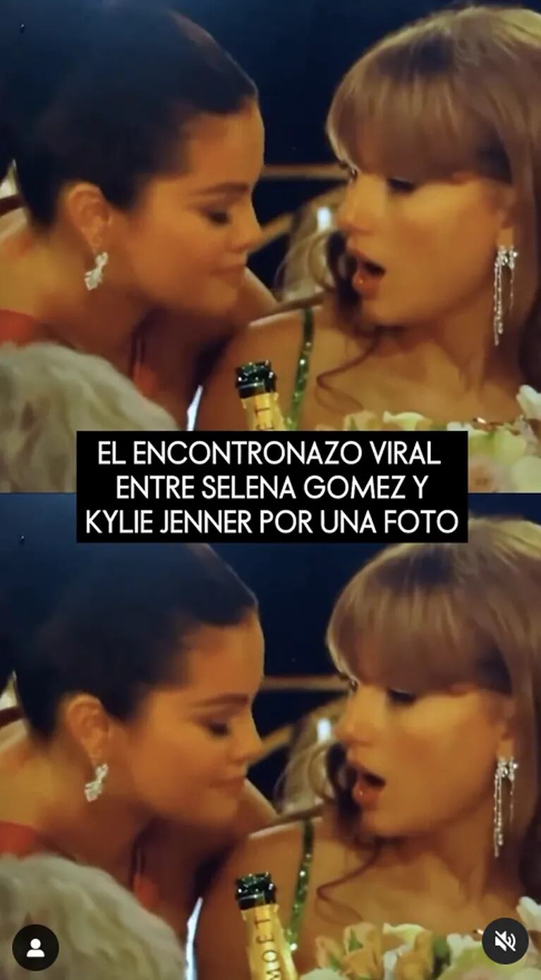 En video, el momento viral de Selena Gómez y Taylor Swift en los Golden Globes por una actitud de Kylie Jenner