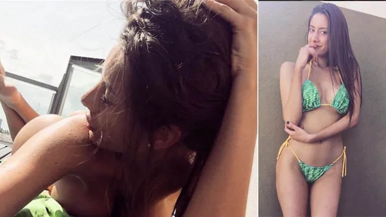 Belén Etchart tomó sol desnuda en la terraza de su edificio y derritió Instagram con su selfie. (Foto: Instagram)