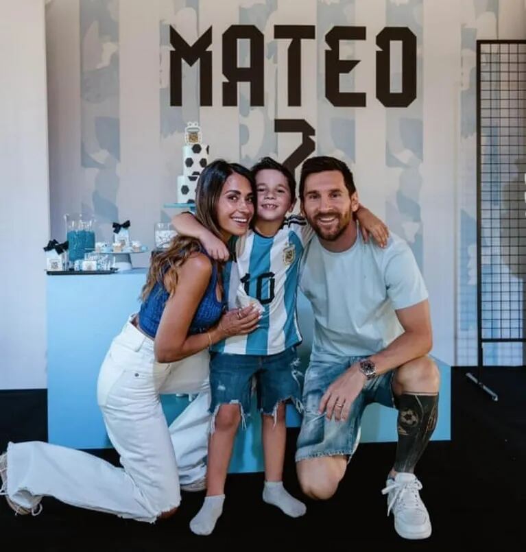 Las fotos del increíble cumple "bien argentino" de Mateo, el hijo de Lionel Messi y Antonela Roccuzzo