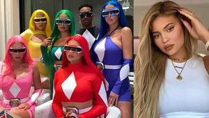 Kylie y sus amigas se disfrazaron de los personajes de Power Rangers.