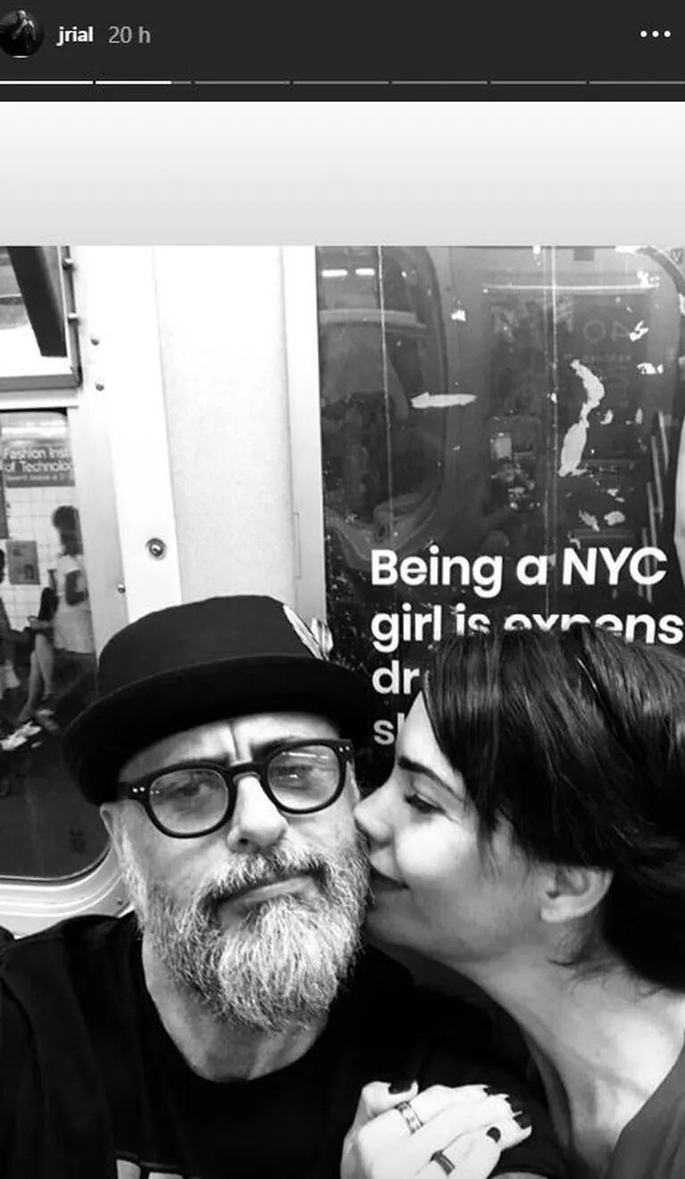 Jorge Rial y Romina Pereiro, pícaros en el subte de New York: "El viaje era muy largo y nos pusimos a charlar"