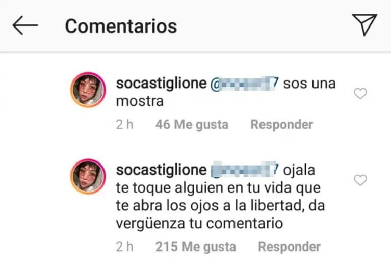 Sofía Gala arremetió contra las usuarias de Instagram que cuestionaron que su hijo se pinte los labios: "Sos una cuadrada"