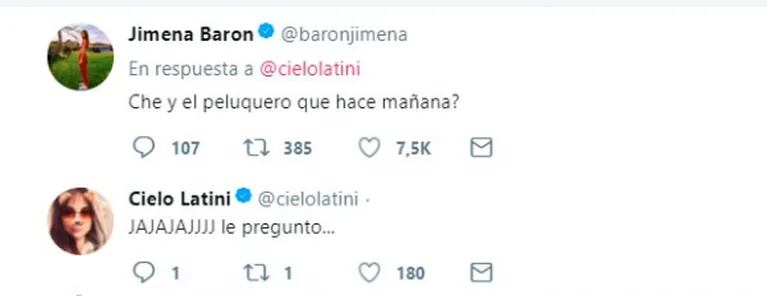 El pícaro tweet de Jimena Barón a otro hombre tras separarse de Del Potro 