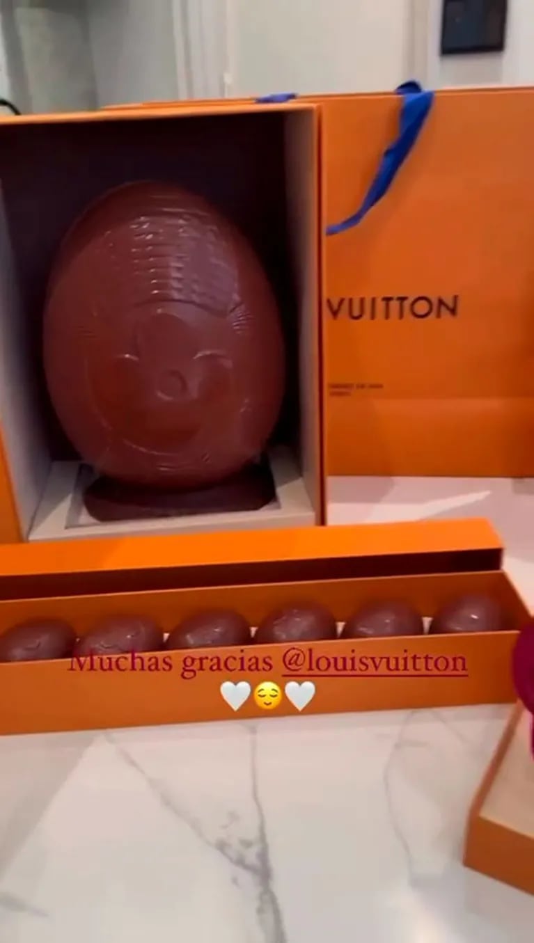 Antonela Roccuzzo mostró los huevos de chocolate de lujo con los que festejará la Pascua 