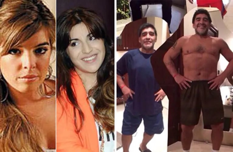 Gianinna y Dalma Maradona defendieron a su papá en Twitter. (Fotos: Web y Twitter)
