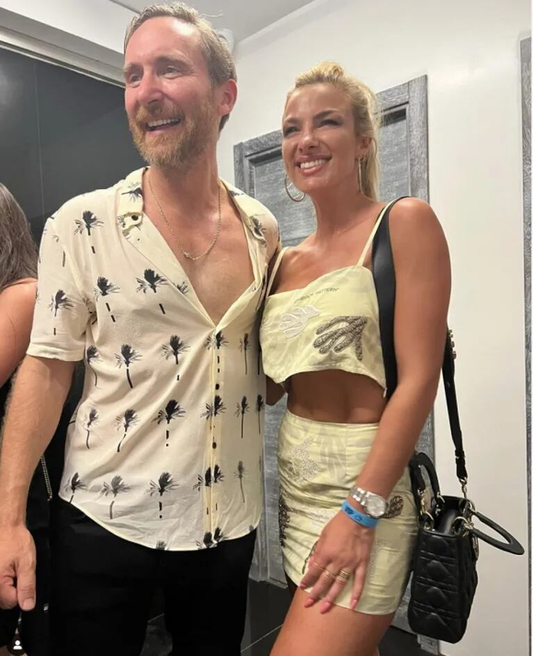 Vacaciones soñadas: Ailén Bechara conoció a David Guetta en una discoteca de Ibiza