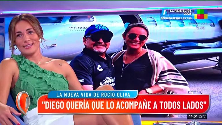 Rocío Oliva habló de su relación con Diego Maradona.