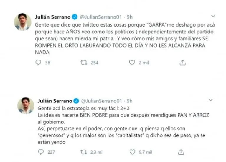 La hija de Pablo Echarri y Nancy Dupláa, muy fuerte contra Julián Serrano: "Lloré por vos"