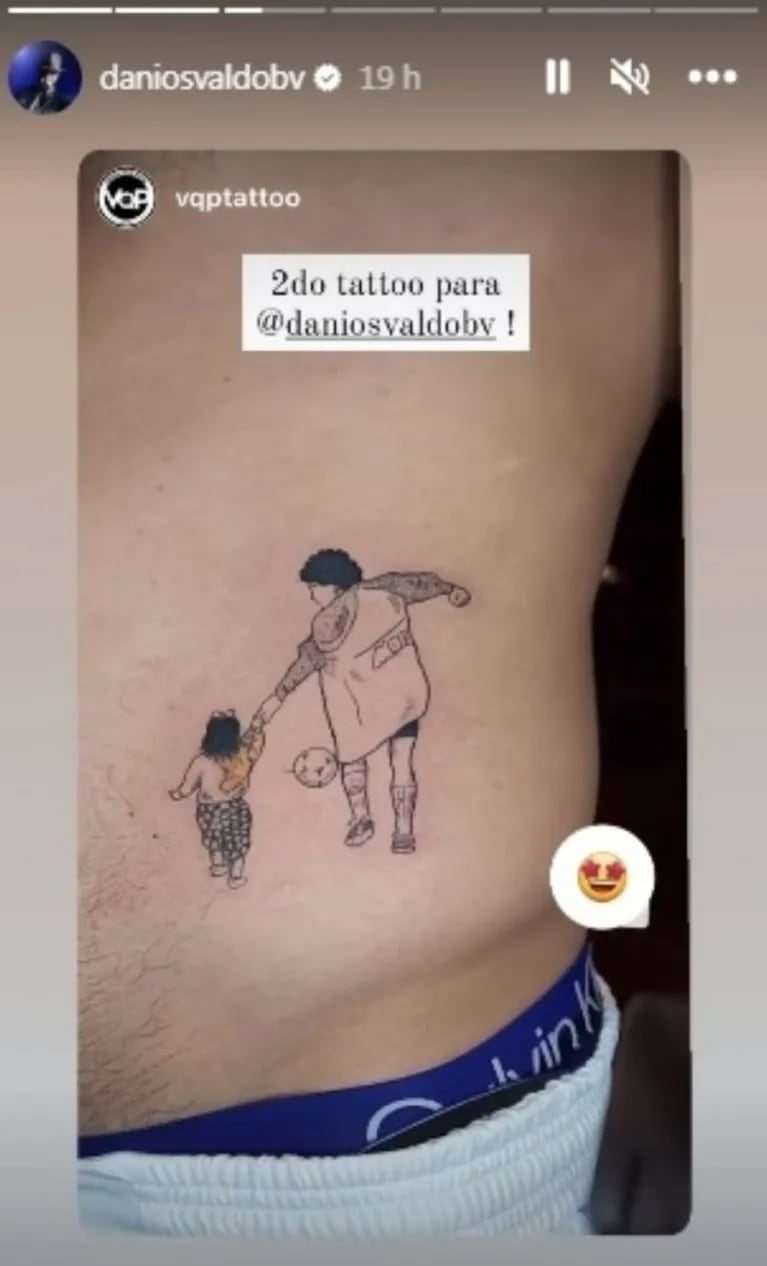 Daniel Osvaldo, cerca de Gianinna Maradona tras la separación: le dedicó un tatuaje a ella y a Diego