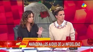 Infama mostró unos audios hot de Diego Maradona a Gisela Ramírez Méndez
