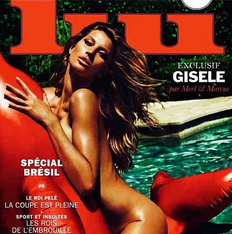 Gisele Bündchen, súper hot para la revista Lui. (Foto: Instagram Mertalas)