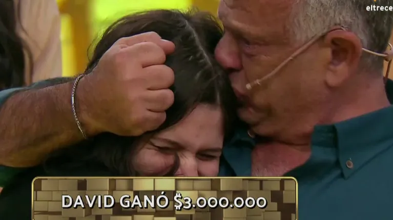 La emoción del ganador de Los 8 escalones: superó un trasplante de riñón y lloró al ver a su hija