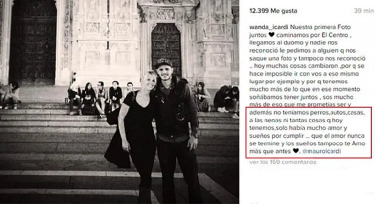 La frase de Wanda Nara en Instagram que no cayó bien y decidió editar