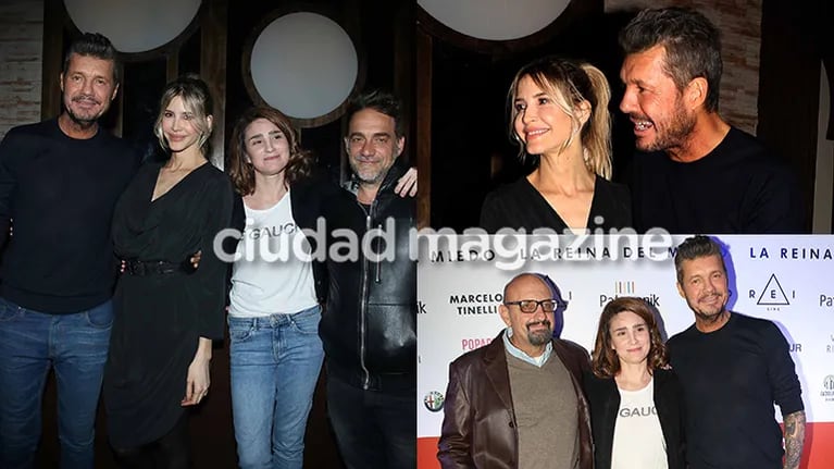 Tinelli, Guillermina, Bertuccelli, Vicentico y más invitados en el festejo (Fotos: Movilpress). 