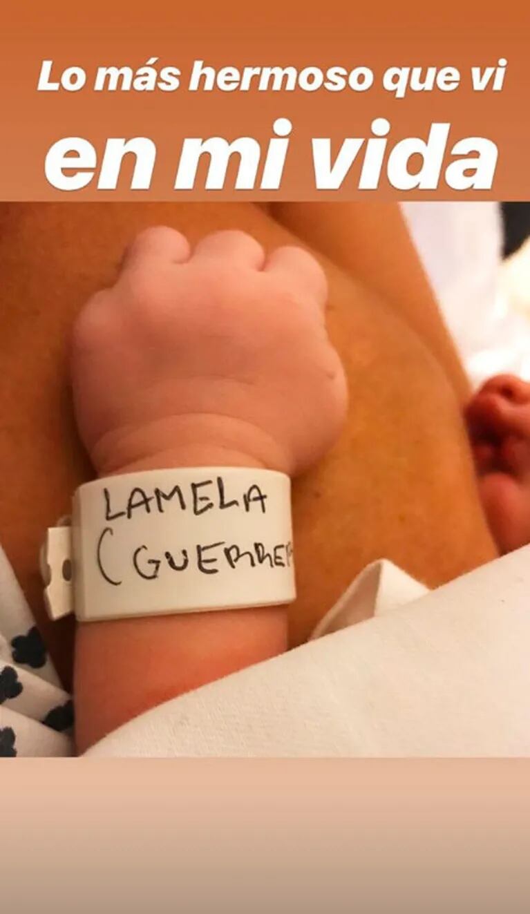 La primera foto de la hija de Adabel Guerrero: "Lo más hermoso que vi en mi vida" 